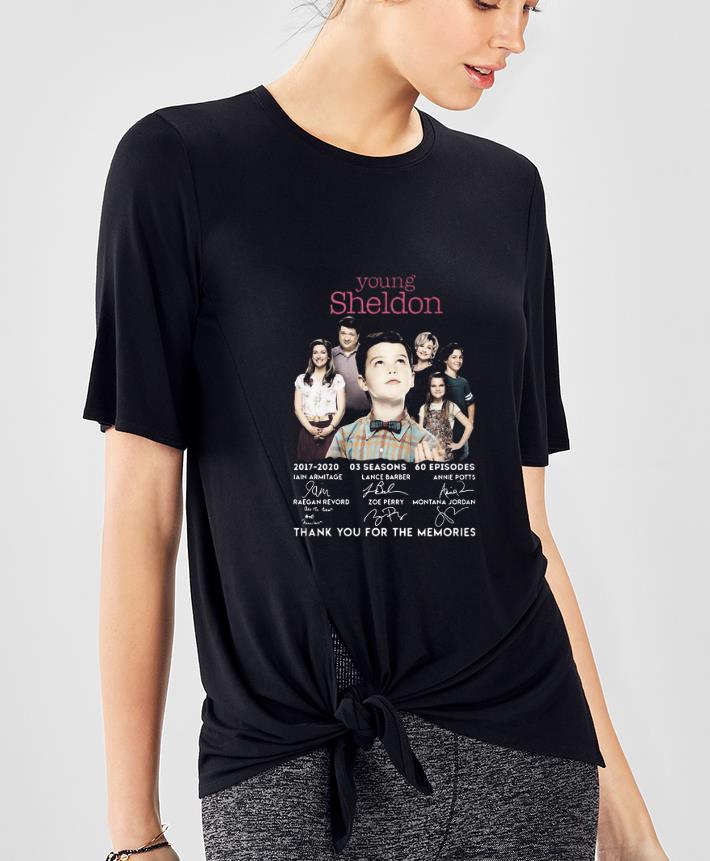 Original Young Sheldon Thank You For The Memories Signature shirt 4 - Original Young Sheldon Thank You For The Memories Signature shirt