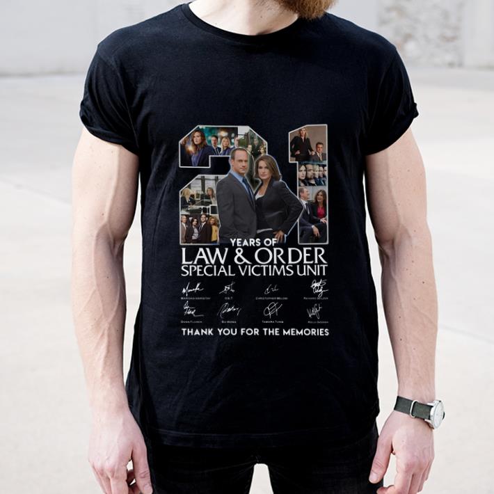 Premium 21 Years Of Law And Order Special Victims Unit Thank You For The Memories Signatures shirt 4 - Premium 21 Years Of Law And Order Special Victims Unit Thank You For The Memories Signatures shirt