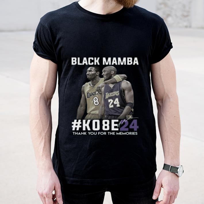 Premium Black Mamba ko8e24 Thank You For The Memories Signature shirt 4 - Premium Black Mamba #ko8e24 Thank You For The Memories Signature shirt