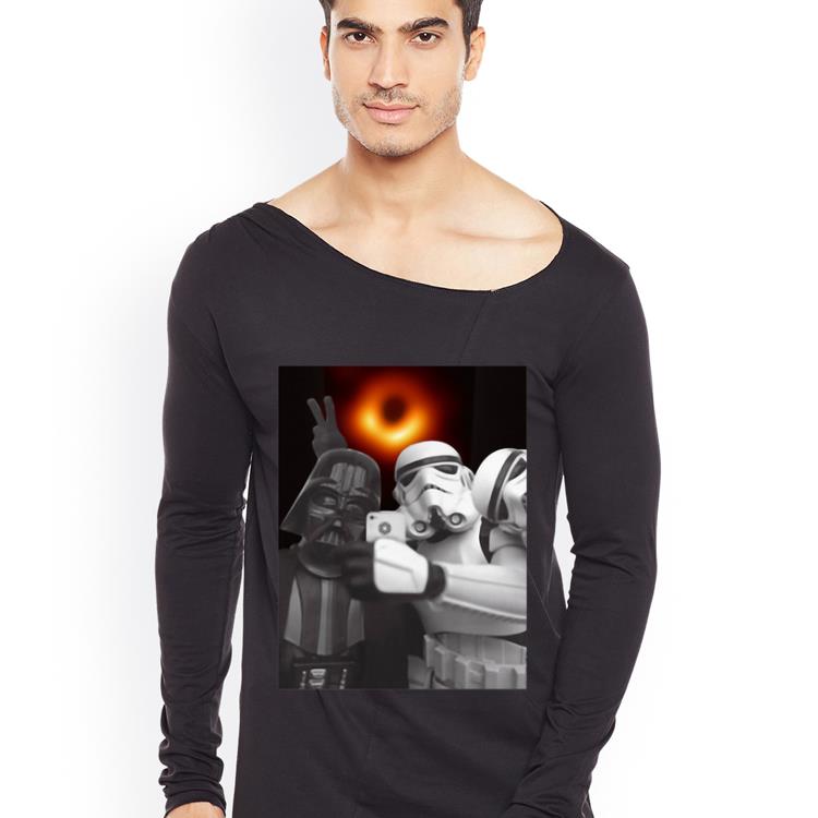 Premium Darth Vader and Stormtroopers selfie with black hole shirt 4 - Premium Darth Vader and Stormtroopers selfie with black hole shirt