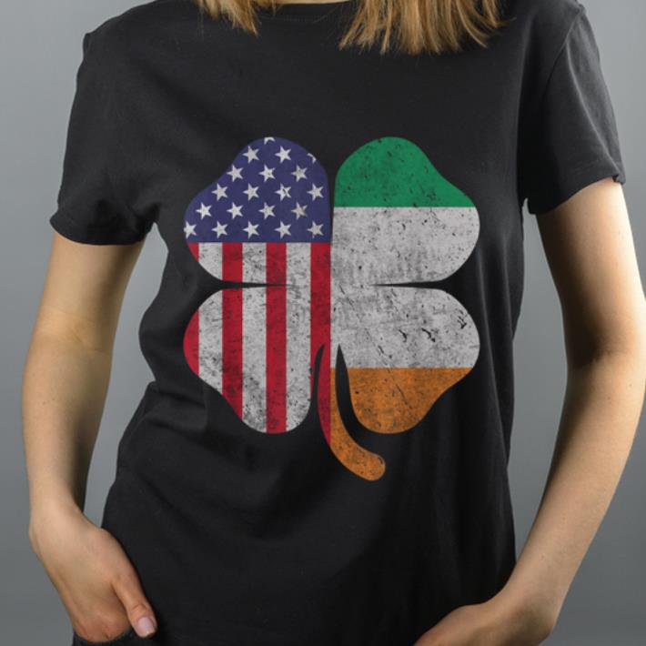 Premium Irish american Flag Shamrock Flag St Patrick s Day Gift shirt 4 - Premium Irish-american Flag Shamrock Flag St Patrick's Day Gift shirt