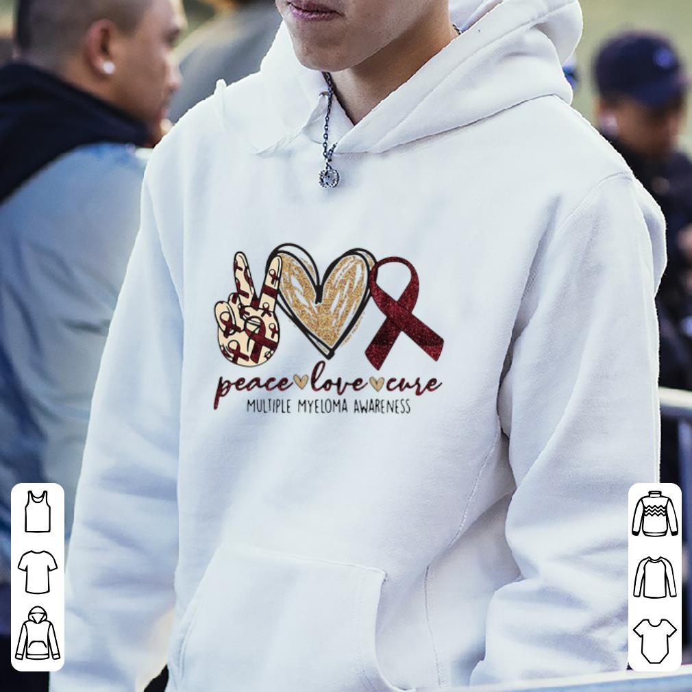 Premium Peace Love Cure Cerebral Palsy Awareness shirt 4 - Premium Peace Love Cure Cerebral Palsy Awareness shirt