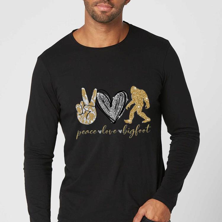 Premium Peace Love Diamonds Bigfoot shirt 4 - Premium Peace Love Diamonds Bigfoot shirt