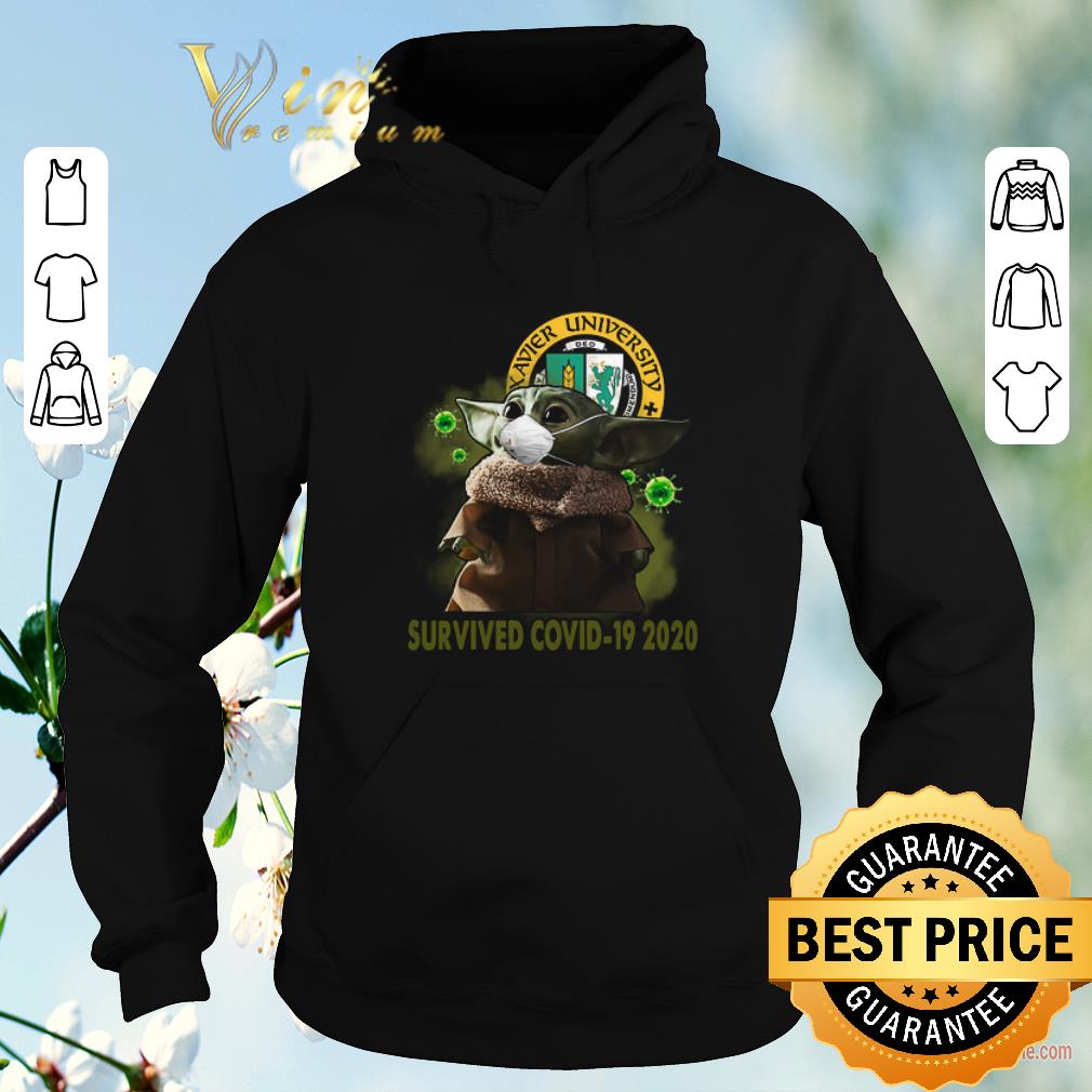 Premium Xavier University Baby Yoda survived covid 19 2020 shirt sweater 4 - Premium Xavier University Baby Yoda survived covid-19 2020 shirt sweater