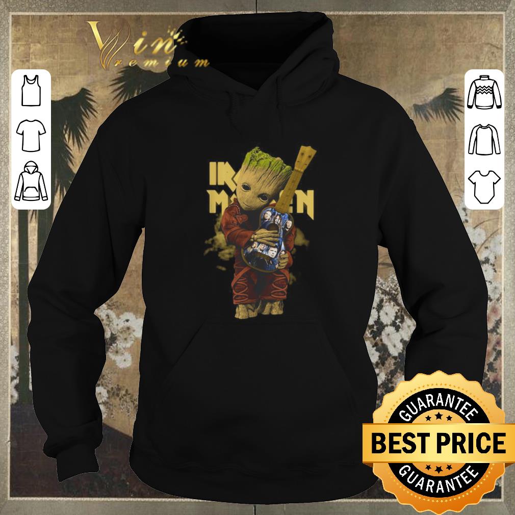 Pretty Baby Groot hug Iron Maiden guitar shirt sweater 4 - Pretty Baby Groot hug Iron Maiden guitar shirt sweater