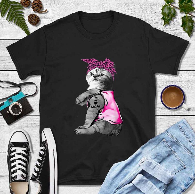 Pretty Cat Tattoo I Love Mom shirt 4 - Pretty Cat Tattoo I Love Mom shirt