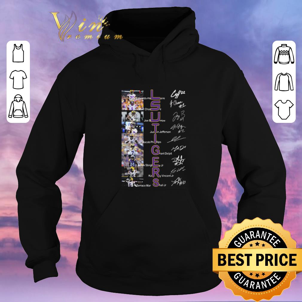 Pretty LSU Tigers Players Signatures Clyde Edwards Helaire Joe Burrow shirt sweater 4 - Pretty LSU Tigers Players Signatures Clyde Edwards-Helaire Joe Burrow shirt sweater