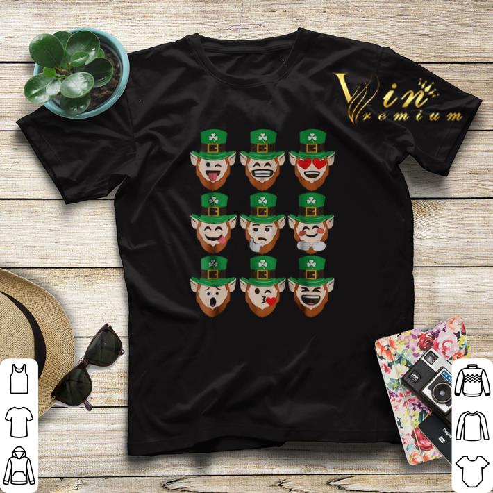 St Patrick Day Emoji Leprechaun Faces shirt sweater 4 - St. Patrick Day Emoji Leprechaun Faces shirt sweater