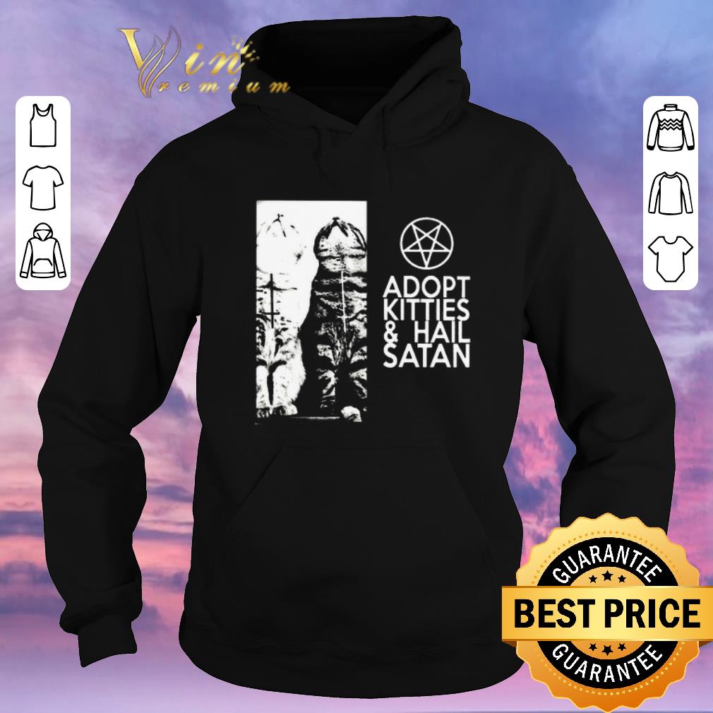 Top Cat adopt kitties and hail satan Jesus shirt sweater 4 - Top Cat adopt kitties and hail satan Jesus shirt sweater