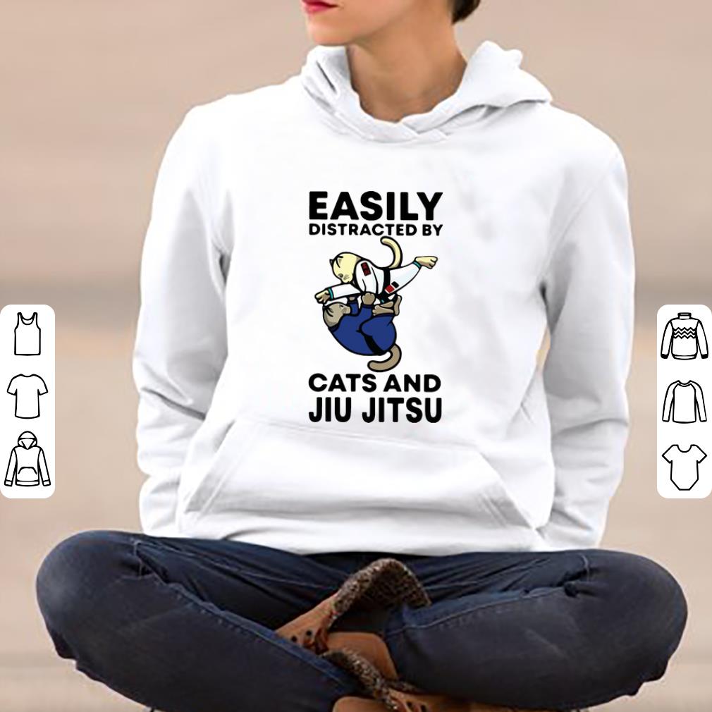 Top Easily Distracted By Cat And Jiu Jitsu shirt 4 - Top Easily Distracted By Cat And Jiu Jitsu shirt