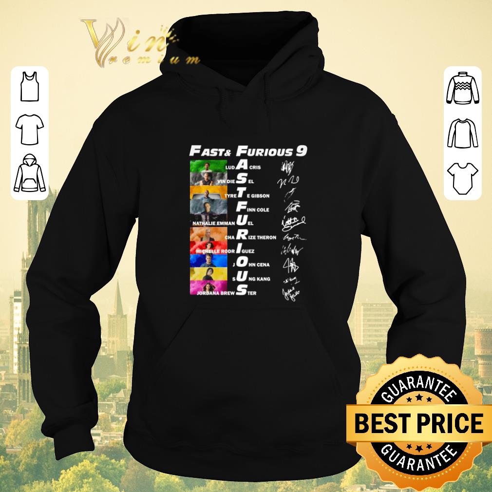 Top Fast and furious 9 signature all character shirt sweater 4 - Top Fast and furious 9 signature all character shirt sweater