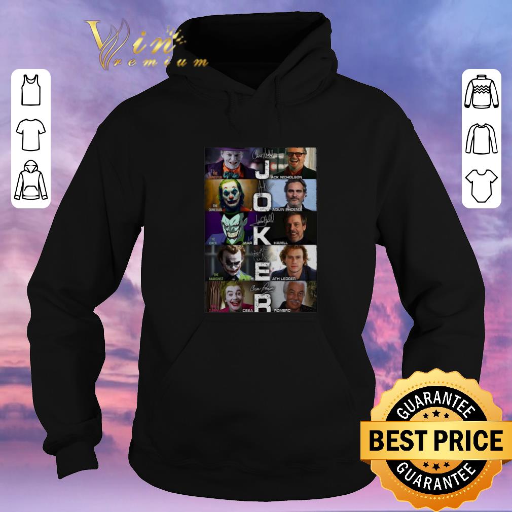 Top Joker versions signatures The Gangster The Comedian The Joker shirt sweater Top Joker versions signatures The Gangster The Comedian The Joker shirt sweater 4 - Top Joker versions signatures The Gangster The Comedian The Joker shirt sweater
