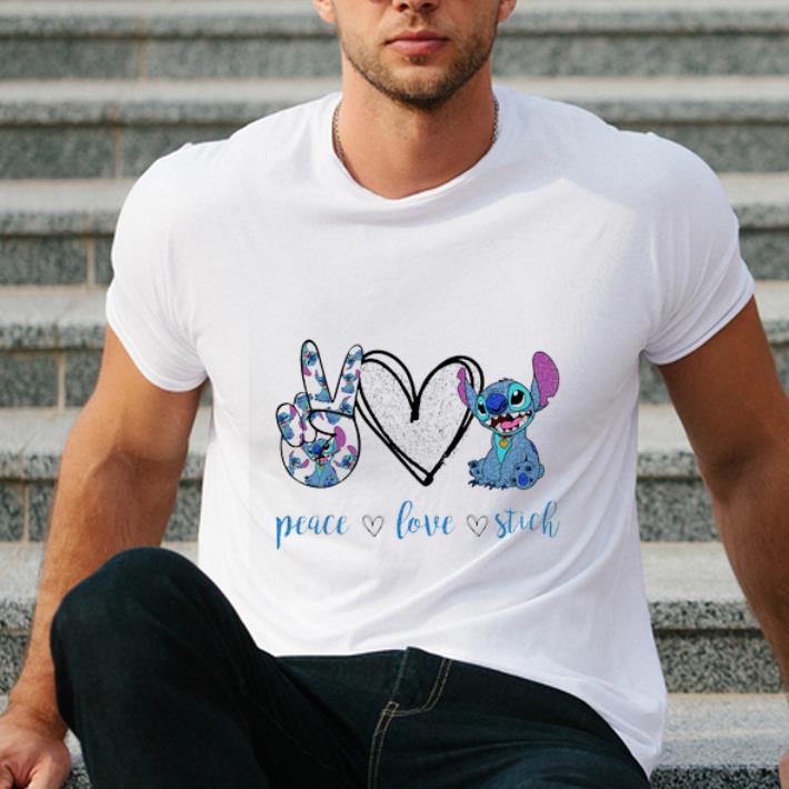 Top Peace Love Stitch shirt 4 - Top Peace Love Stitch shirt
