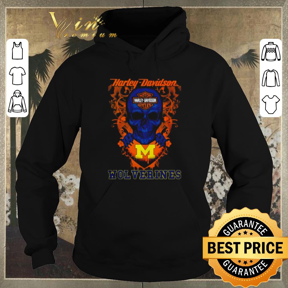 Top Skull Motor Harley Davidson Cycles Michigan Wolverines shirt sweater 4 - Top Skull Motor Harley-Davidson Cycles Michigan Wolverines shirt sweater