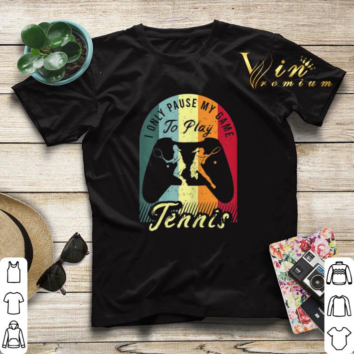 Womens Tennis i only pause my game to play Tennis vintage shirt sweater 4 - Womens Tennis i only pause my game to play Tennis vintage shirt sweater