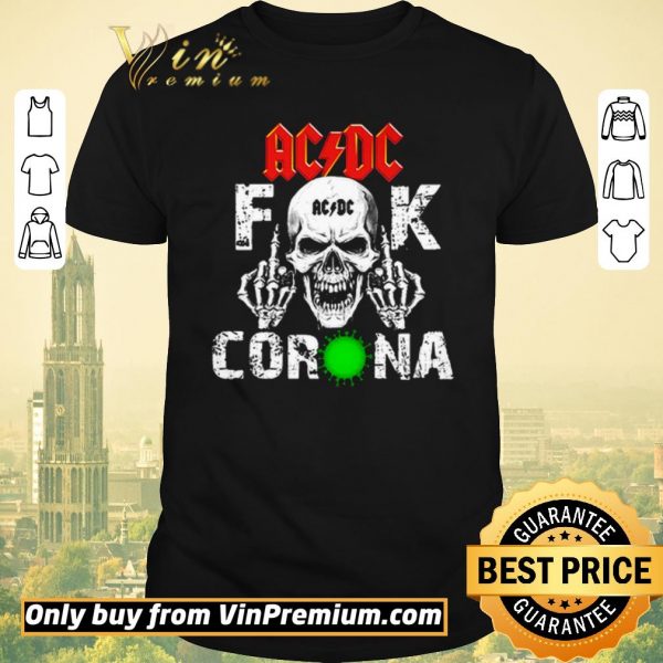 Original ACDC Skullcap Fuck Corona shirt sweater