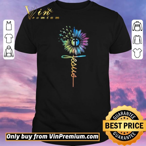 Funny Sunflower Cross Jesus shirt sweater