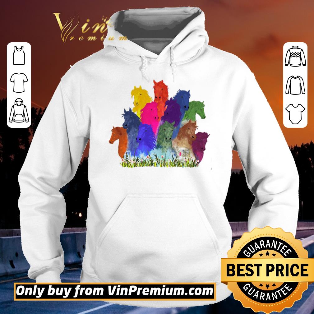 Official Horse Watercolor Flower shirt sweater 029573f2 official horse watercolor flower shirt sweater 4 - Official Horse Watercolor Flower shirt sweater