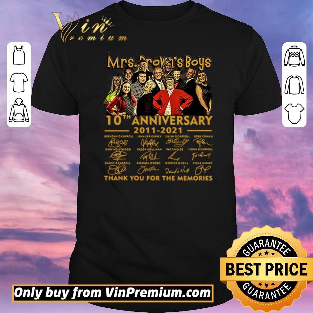 Pretty Mrs. Brown’s Boys 10th anniversary 2011-2021 thank you for the memories signatures shirt sweater