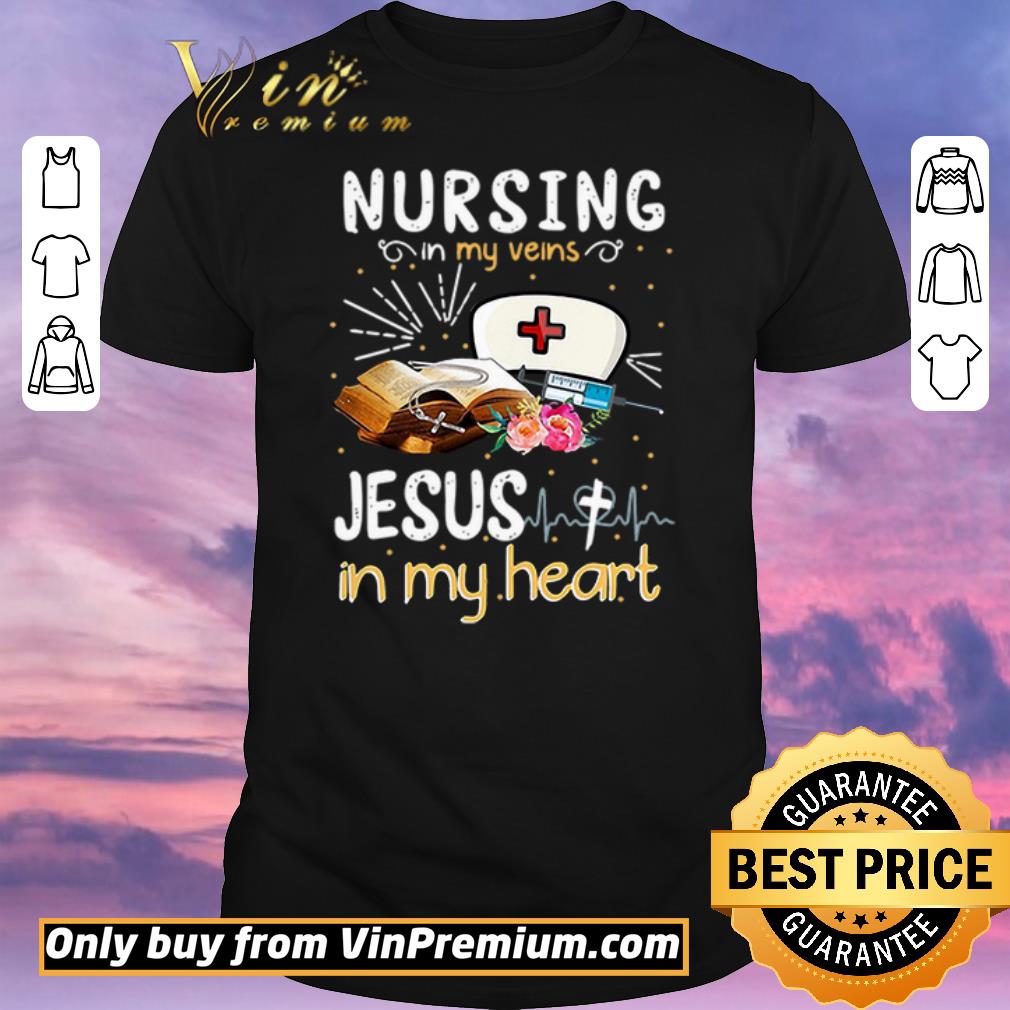 Hot Heartbeat Nursing in my veins Jesus in my heart shirt sweater