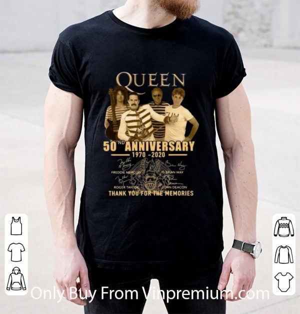 Pretty Queen 50th Anniversary Thank You For The Memories Signatures shirt