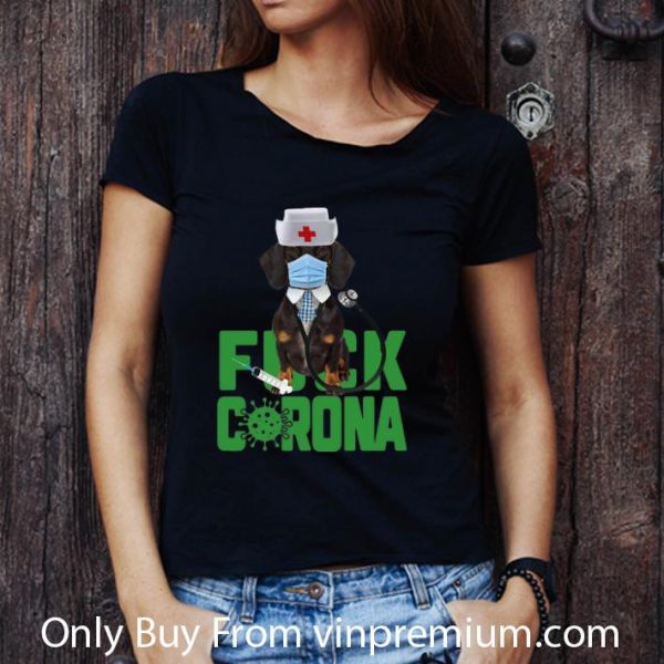 Nice Dachshund Doctor Face Mask Fuck Corona shirt