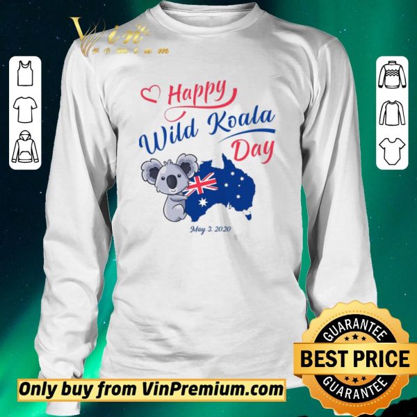 Funny Happy Wwild Koala Day May 3 2020 Australia Flag shirt sweater