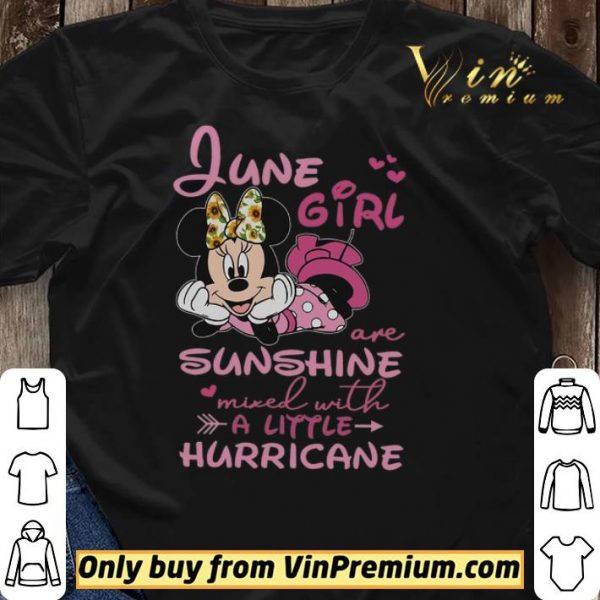 Mickey Mouse June Girl Are Sunshine Mixed With A Little Hurricane shirt sweater