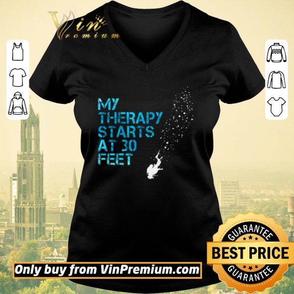 Awesome Diver My Therapy Starts At 30 Feet shirt sweater