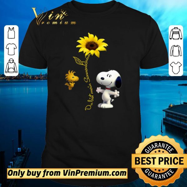 Official Snoopy Sunflower Dubist Somenschein shirt sweater