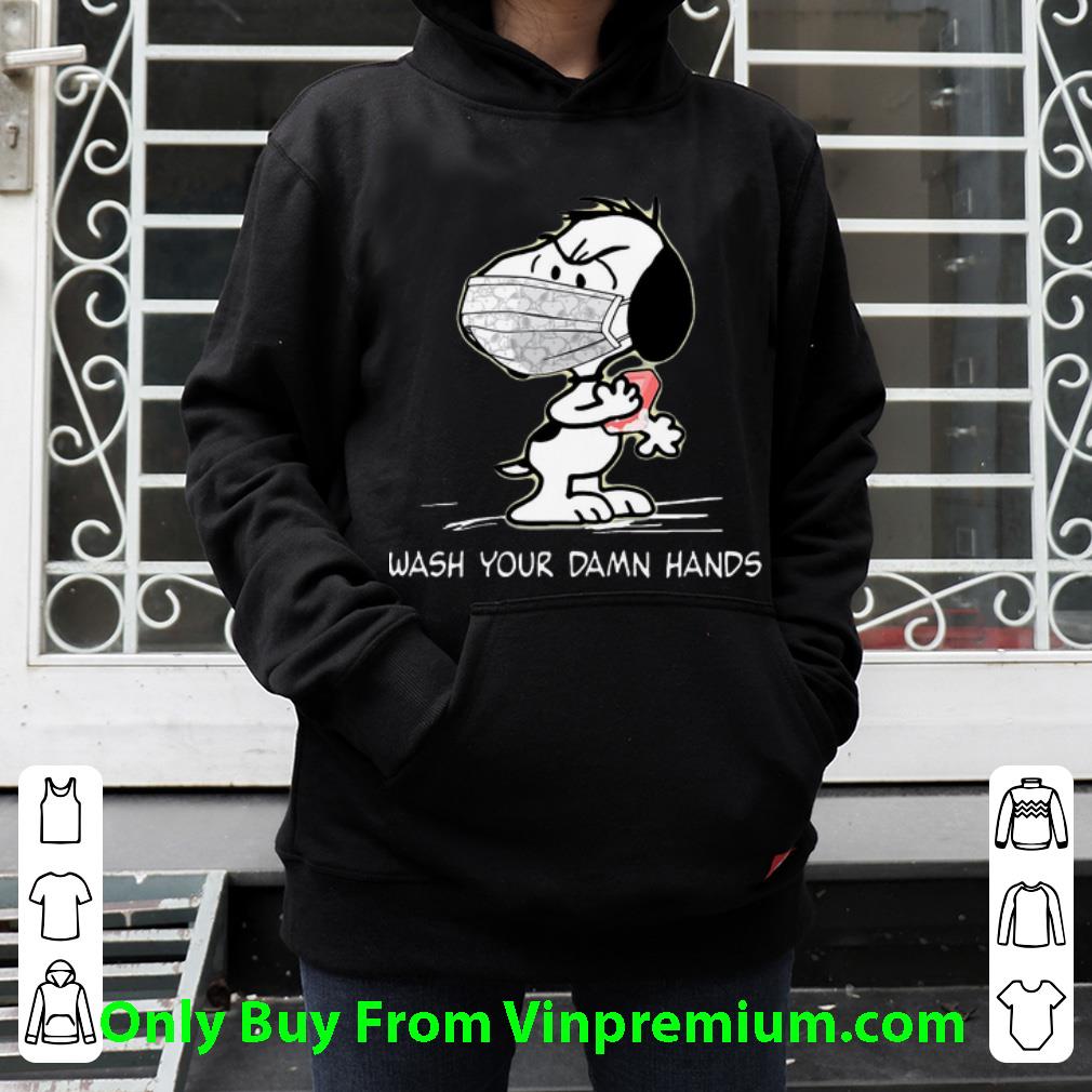 10a7b9e1 awesome snoopy face mask wash your damn hands shirt 4 - Awesome Snoopy Face Mask Wash Your Damn Hands shirt