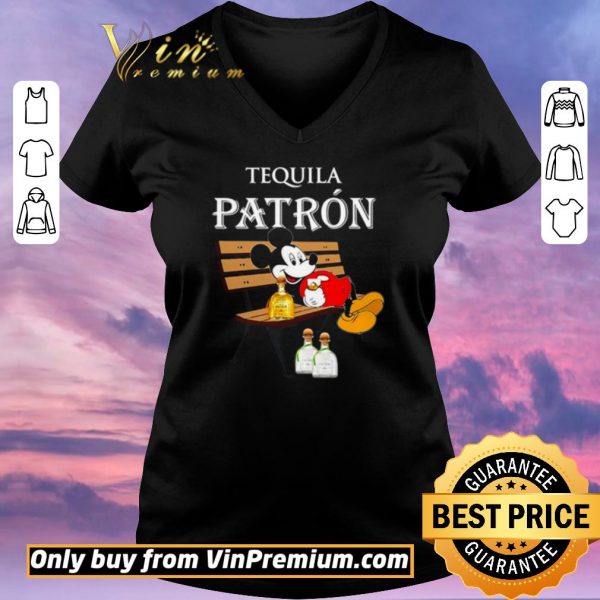 Awesome Mickey Mouse drink Tequila Patron shirt sweater