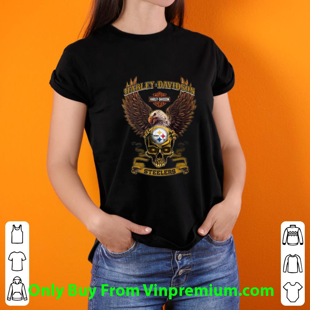 Official Eagle Skull Harley Davidson Pittsburgh Steelers shirt Official Eagle Skull Harley Davidson Pittsburgh Steelers shirt