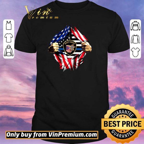 Awesome Deputy Sheriff Ohio Badge American Flag shirt sweater