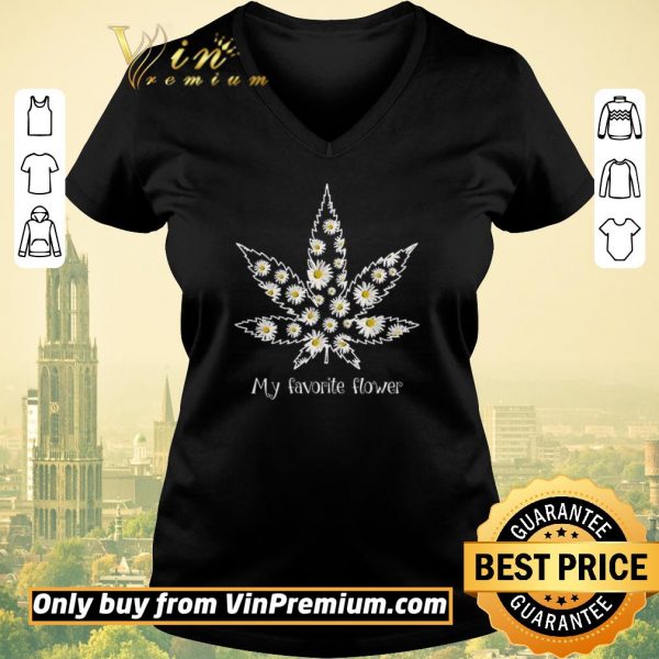 Awesome Daisy Cannabis My Favorite Flower shirt sweater