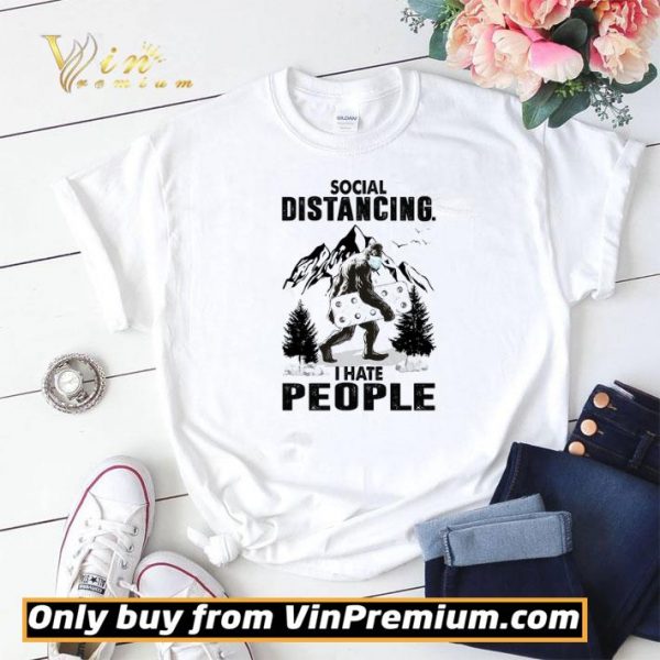 Bigfoot Mask Paper Toilet Social Distancing I Hate People shirt sweater
