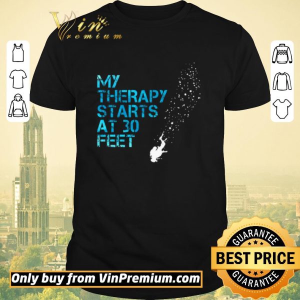 Awesome Diver My Therapy Starts At 30 Feet shirt sweater