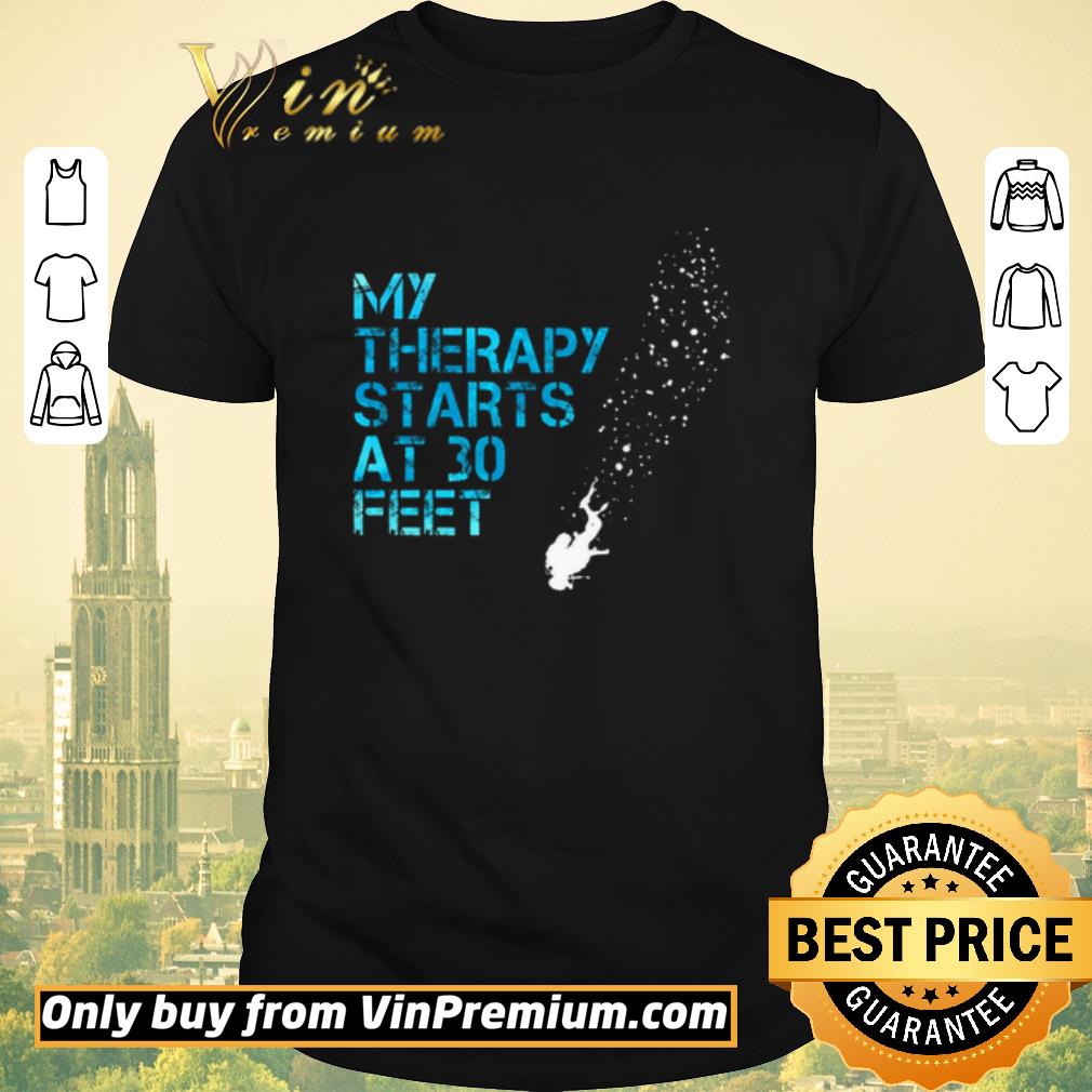 Awesome Diver My Therapy Starts At 30 Feet shirt sweater