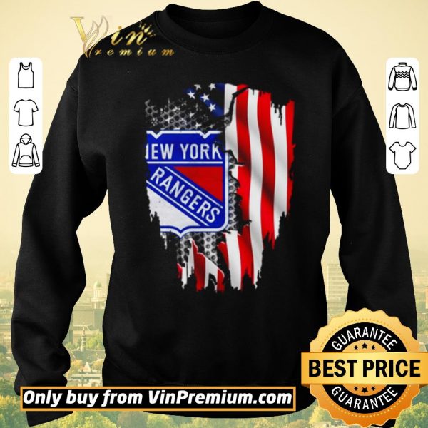 Pretty New York Rangers American flag independence day shirt sweater