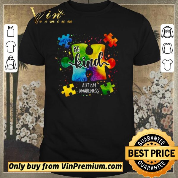 Hot Be Kind Autism Awareness Colors shirt sweater