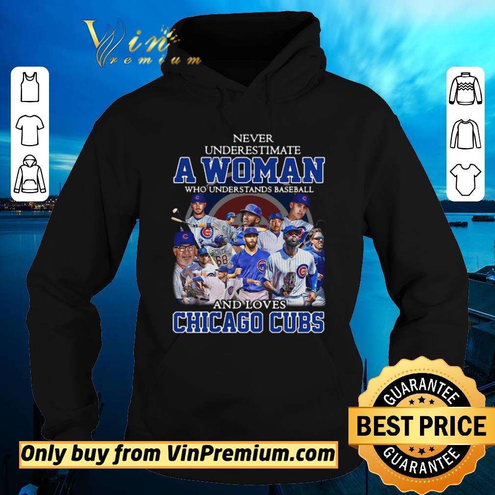 2980ee37 premium never underestimate a woman who understand baseball and loves chicago cubs shirt sweater 4 - Premium Never Underestimate A Woman Who Understand Baseball And Loves Chicago Cubs shirt sweater