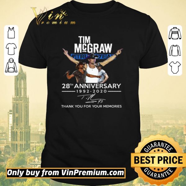 Top Tim Mcgraw Truck Yeah 28th Anniversary 1992 2020 Signature Thank You shirt sweater