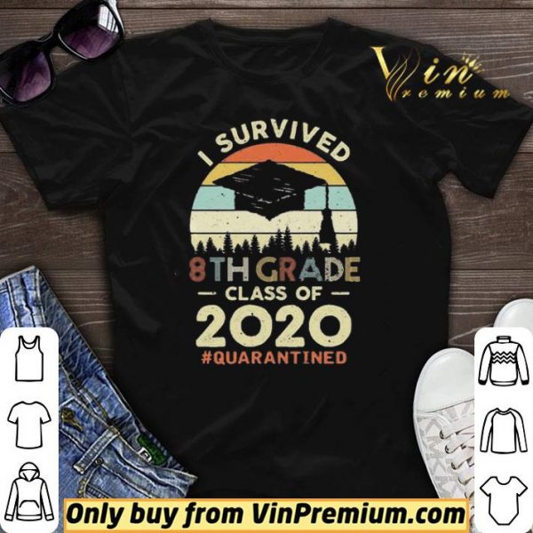 Vintage I Survived 8th Grade Class Of 2020 #quarantined shirt sweater