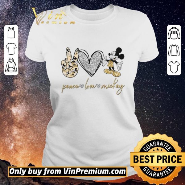 Pretty Peace Love Mickey Mouse shirt sweater