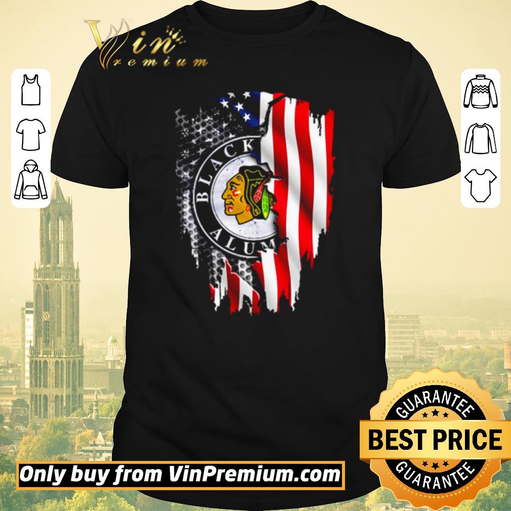 Funny Chicago Blackhawks Alumni American flag independence day shirt sweater