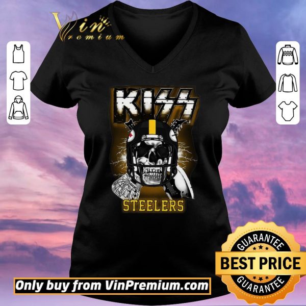 Funny Skull KISS Band Pittsburgh Steelers shirt sweater
