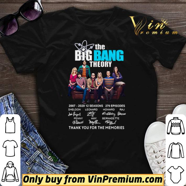 The Big Bang Theory thank you for the memories signatures shirt sweater