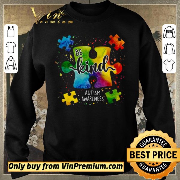 Hot Be Kind Autism Awareness Colors shirt sweater