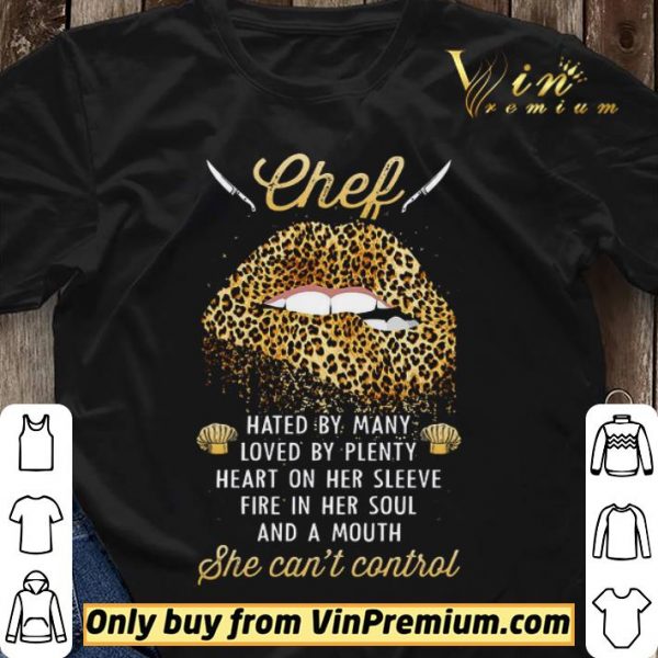 Lips Leopard Chef Hated By Many Loved By Plenty Heart On Her Sleeve shirt sweater