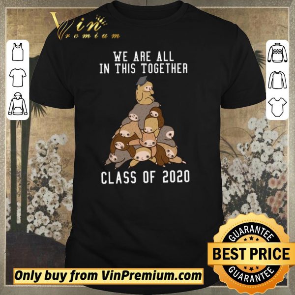 Nice Sloths We Are All In This Together Class Of 2020 shirt sweater